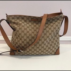 Gucci large Original GG canvas messenger bag